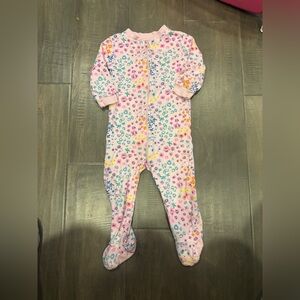 10 for $10 George Pink Floral Footed One-Piece Pajamas